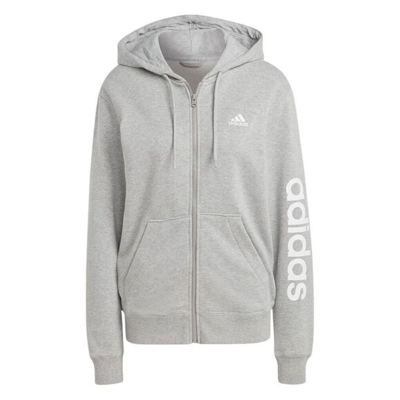 Adidas Women's Essentials Logo Full-zip Hoodie Size Small - Picture 1 of 10
